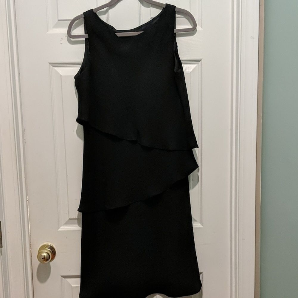 S.L. Fashions  Black Dress Sz. 14